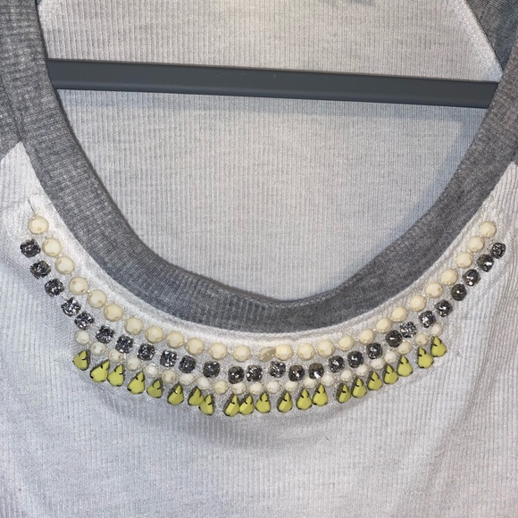 Princess Vera Wang Baseball Tee Grey and White - Picture 2 of 7